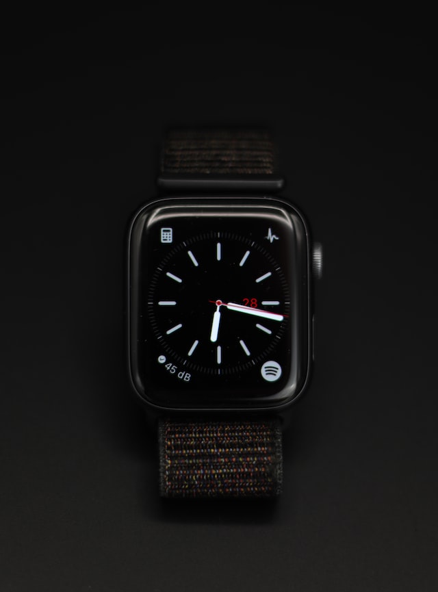 apple watch on black surface