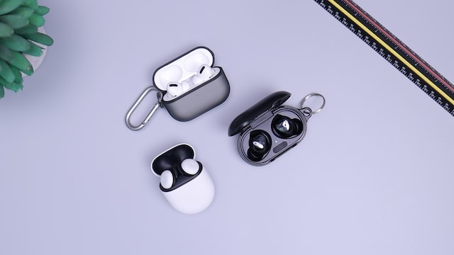 black and white airpods