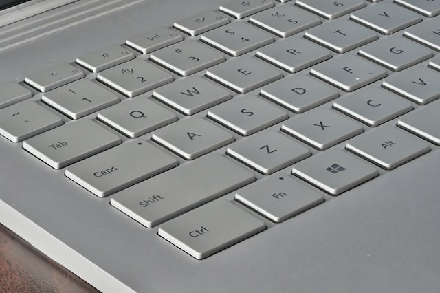 grey laptop