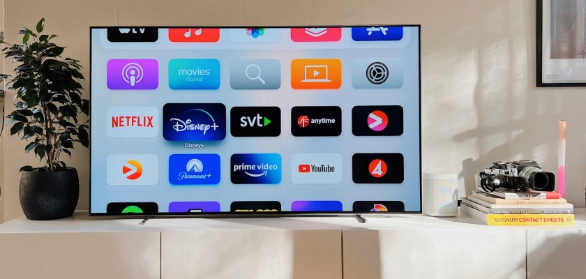 tv with apple tv turned on